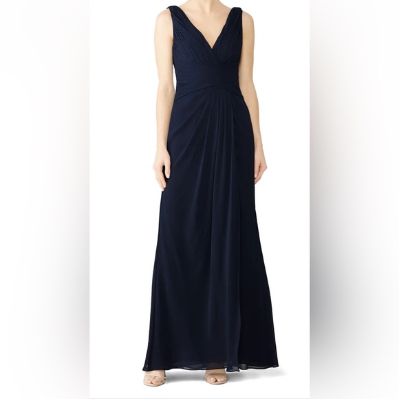 Navy Antonia Gown by WATTERS - Picture 4 of 13